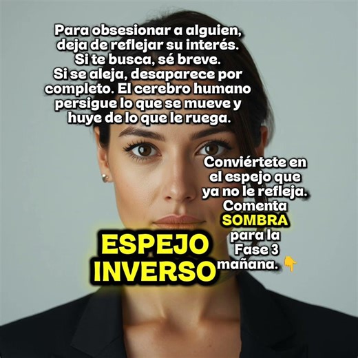EL EFECTO ESPEJO INVERSO: Haz que te busquen 🪞👁️ #psicologiaoscura #manipulacion #pnl