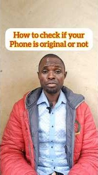 how to know if your is original by IMEI #short