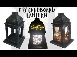 DIY LANTERN | DIY Lantern Using Cardboard | EASY HOME DECOR IDEAS | DIY CARDBOARD LANTERN