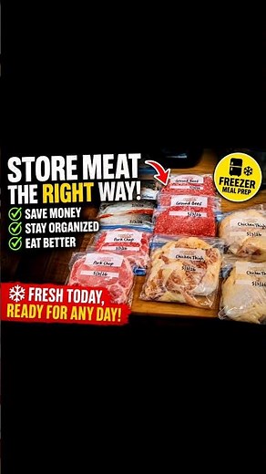 #shorts How to Store Meat the Right Way.