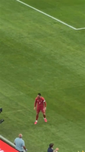 Cristiano Ronaldo trade mark celebration in live match #cristianoronaldo #ronaldo #fifaworldcup