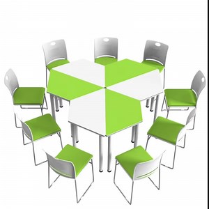 [Hot Item] Professional Conference Table Space Saving School Activity Classroom Collaborative Table School Study Reading Table