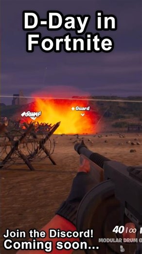 Join the Action! 🫡 #fortnite #fortnitecreative #dday #ww2games #uefn