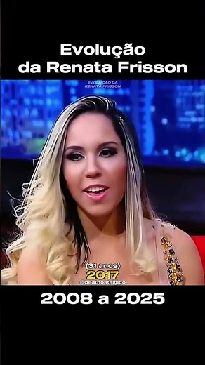 Evolução da Renata Frisson, “Mulher Melão” (2008 a 2025) ao longo dos anos. #renatafrisson