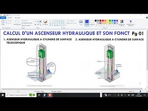 🌎 Leçon n°029 Livret Pack Complet BA I CALCUL D'UN ASCENSEUR HYDRAULIQUE ET SON FONCTIONNEMENT