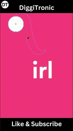 Girl Wordmark Logo Making in Illustrator #diggitronic