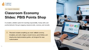Classroom Economy Slides Pbis Points Shop K 2 : Middle & High School Resource