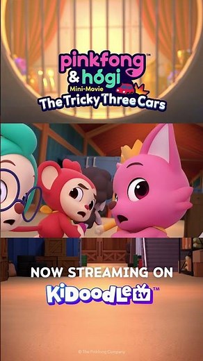 Pinkfong & Hogi Mini Movie: The Tricky Three Cars | Now on KidoodleTV 💙