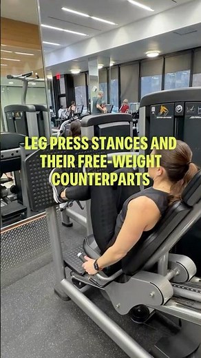 Leg Press Stances and Their Free-Weight Counterparts