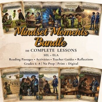 Growth Mindset & SEL Reading Passages Bundle | Middle School ELA Activities