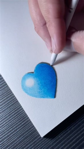 Never give up!💪🏼Keep going!❤️Thank you!🙏#short #3d #blue #heart #oilpasteldrawing #art