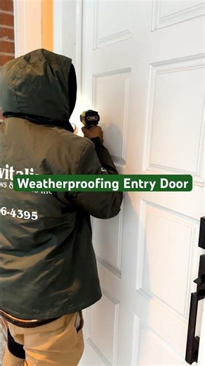 Weatherproofing entry doors in Toronto & GTA—stop drafts, save energy, #weatherproofing 🔧❄️ # GTA