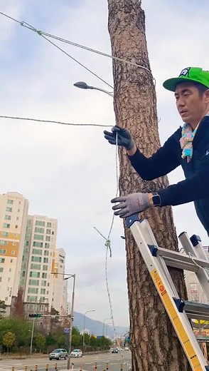 현수막 설치 및 매듭 묶기 방법