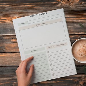 ADHD Brain Dump Planner: Daily Checklist, Printable Template (digital Download, A4) - Etsy UK