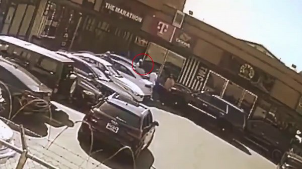 GRAPHIC: Moment rapper Nipsey Hussle is shot dead