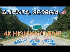 Driving Atlanta Georgia Highways 🇺🇸 | 4K Scenic Road Trip Across America