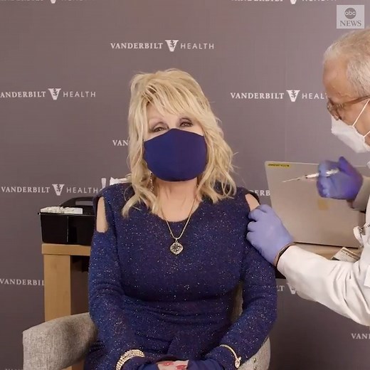 985K views · 14K reactions | 'Vaccine, Vaccine': Dolly Parton gets a dose of her own medicine as she receives a shot of the COVID-19 vaccine she helped to fund. https://abcn.ws/3sOP5Lx | ABC News | Facebook