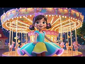 Toy carousels spin, spin and spin | Nursery Rhyme for Kids | Baby Songs | Kids Music