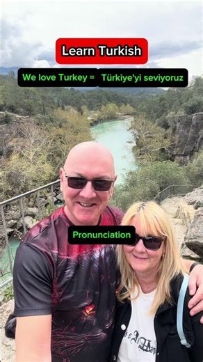 Learn Turkish | #shorts | WE LOVE TURKEY in Turkish | Turkish lessons For Beginners