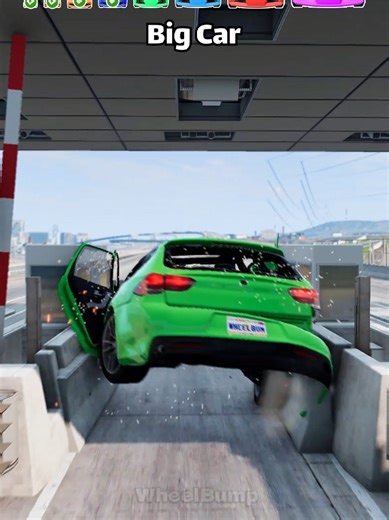 Big vs Small Cars vs Checkpoint #beamngdrive #fyp #beamng