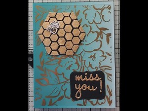 Gilded Leafing Embellishment Tutorial Stampin Up