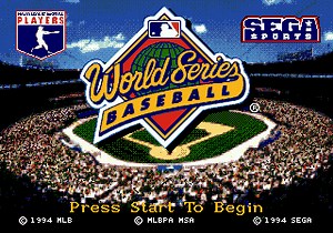 World Series Baseball (Sega Genesis) - online game | RetroGames.cz