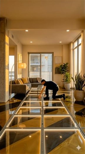 Stunning Epoxy Aquarium Bedroom FloorTransformation #epoxy #timelapse #renovation