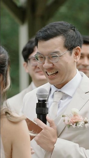 Groom’s Adorable Wedding Vows #wedding #weddingceremony #vows