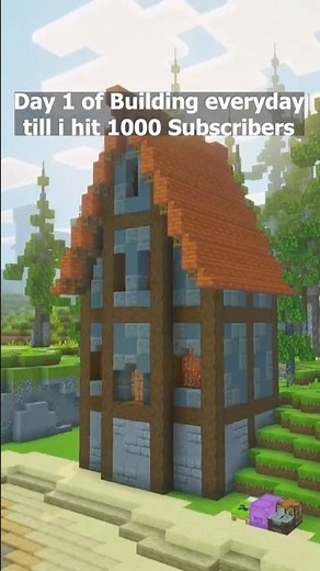 Day 1 of Building in my Minecraft Survival World #minecraft #minecraftsurvival #minecraftbuilding