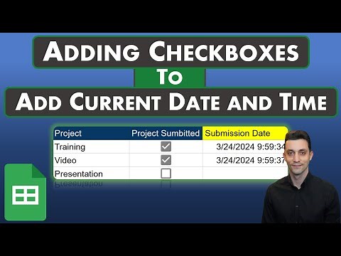Google Sheets - Checkboxes That Insert Current Date and Time