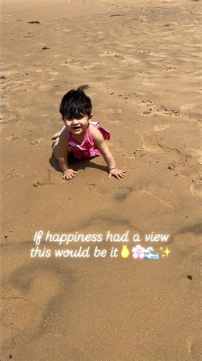 Pure bliss❤️🥹😍 #blissful #beachvibes #babygirl #cutestmoments