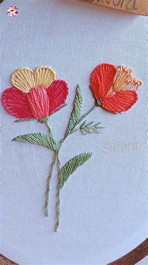 “Most Beautiful & Easy Embroidery Pattern | Viral Hand Embroidery Shorts”