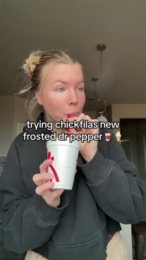 definitely not disappointed😋🥤🍦 what should i try next??#chickfila #drpepper #frosteddrpepper #texasfood #dfwfoodie
