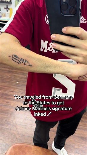 Getting Johnny Manziel's Signature Tattoo in the USA