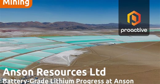 Anson Resources reaches key milestone with Lithium polishing phase at Green River Project