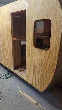 Micro Camper RV gets redundant support 8 more 6 inch bolts storm ready home build hunting camper