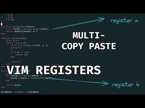 Working With Vim Registers | Copy And Paste Better