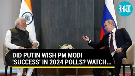 Putin's '2024 Success' Message For PM Modi? What Russian President Said | Watch