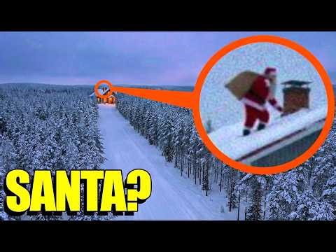 Drone catches Santa Claus delivering PRESENTS on Christmas! (Proof He’s REAL!)