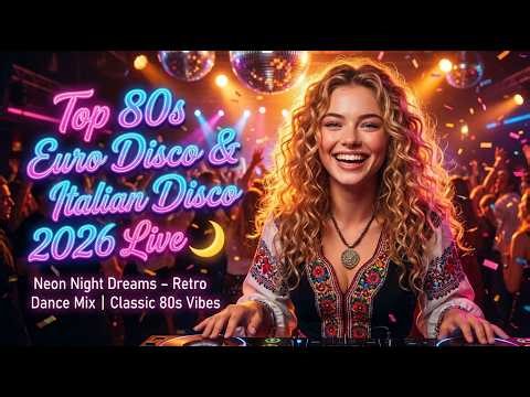 Top 80s Euro Disco & Italo Disco 2026 🔥 Live Retro Dance Mix | Nonstop Disco Classics & Chill Groove