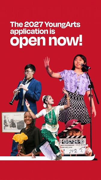 The 2027 YoungArts National Arts Competition is OPEN NOW!