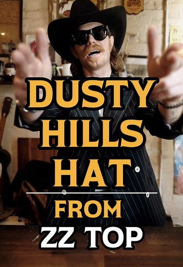 Dusty Hills hat from ZZ Top ! One of my favorite parts about this job is that every single day people give us new ideas for hats that they have seen over the years and always wanted and in this case this customer wanted Dusty Hills fedora from ZZ Top. Every single day when we’re playing music in the shop, ZZ Top comes on at least twice. It’s some damn good rock and roll! So I thought this was a pretty fun project. It was a taller fedora a little bit on the rounder side. Had some really cool colo