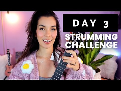 HOW TO Strum A Ukulele for Beginners Ukulele Strumming Challenge | Day 3 of 5