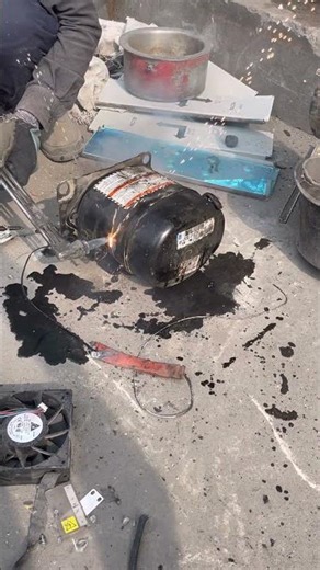 When an AC Compressor Is Cut Open | Real Footage#factory