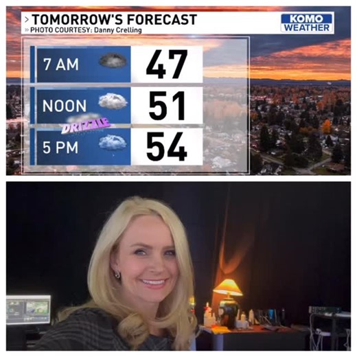 “Heavy cloud but…no rain.” 🎶 Does anyone else know that Sting song? Just me? That’s again the Seattle forecast for much of tomorrow, though the precipitation finally slinks south Saturday evening. My @komonews outlook for stormier weather approaching Thanksgiving at 11. #WAwx | Shannon O'Donnell KOMO