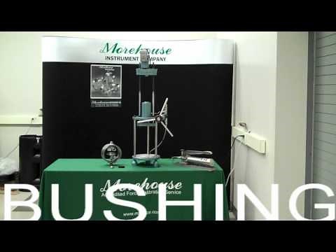 Morehouse Universal Calibrating Machine Setting Up a Proving Ring for Force Calibration