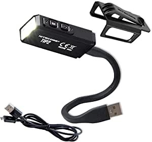 Nitecore TIP 2 (TIP2) 720 Lumen USB Rechargeable Keychain Flashlight with USB Charging Cable Stand and LumenTac Micro-USB Charging Cable