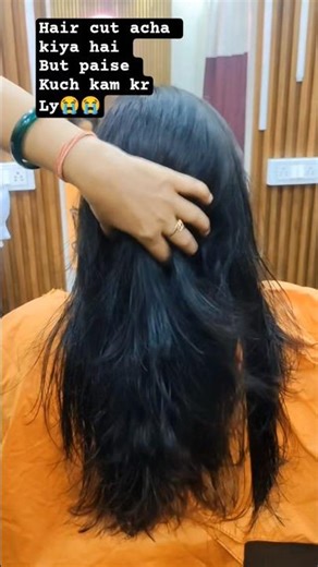 Hair cut ⭐ Client Reviews“Feels like I have short hair + long hair together#youtubeshort