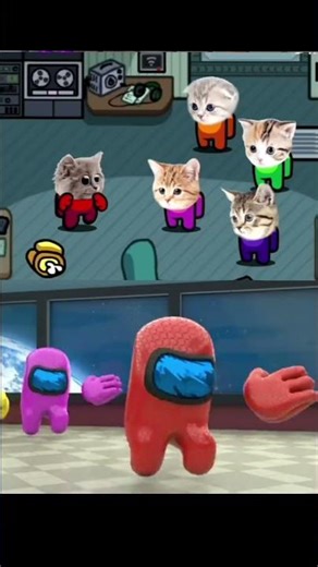 Among Us 3D Animation dance and Among Us But It's Impostor Cats #funny #gaming