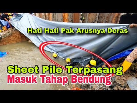 Steel sheet pile installation completed, now entering the stage of repairing the collapsed Kalima...